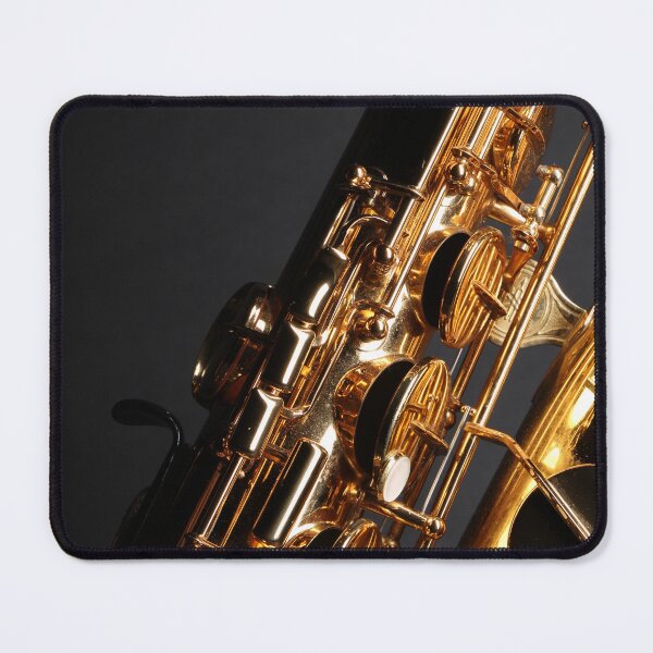 Item preview, Tenor saxophone closeup in diagonal designed and sold by wineandwords.
