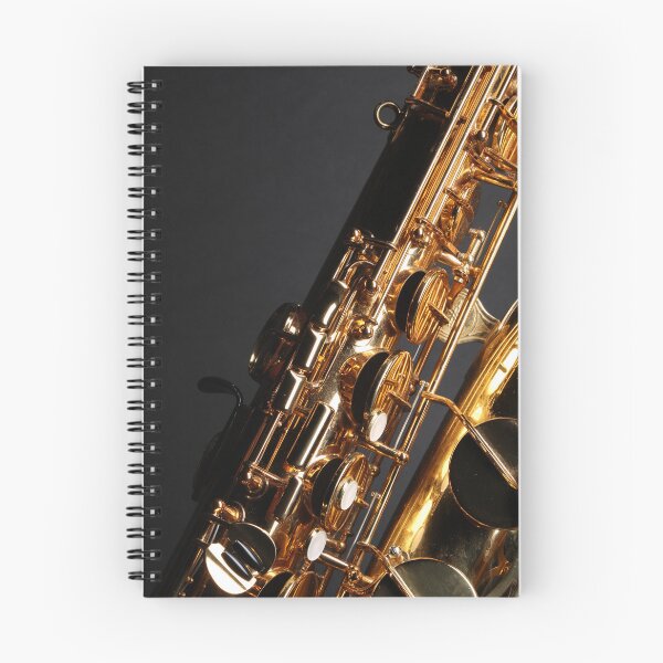 Item preview, Tenor saxophone closeup in diagonal designed and sold by wineandwords.