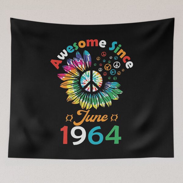 Item preview, Funny Birthday Quote, Awesome Since June 1964, Retro Birthday designed and sold by Estrytee.