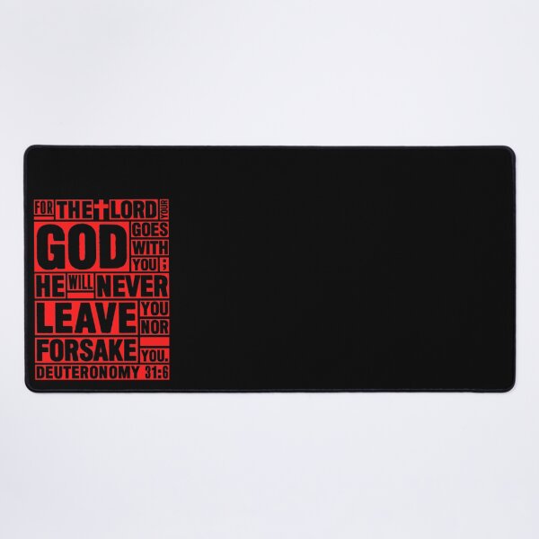 Item preview, Deuteronomy 31:6 The LORD your God goes with you designed and sold by plushism.