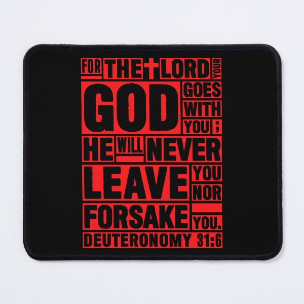 Item preview, Deuteronomy 31:6 The LORD your God goes with you designed and sold by plushism.