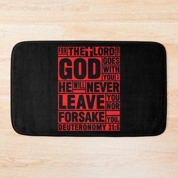 Item preview, Deuteronomy 31:6 The LORD your God goes with you designed and sold by plushism.