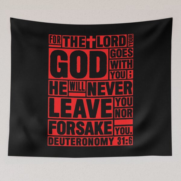 Item preview, Deuteronomy 31:6 The LORD your God goes with you designed and sold by plushism.