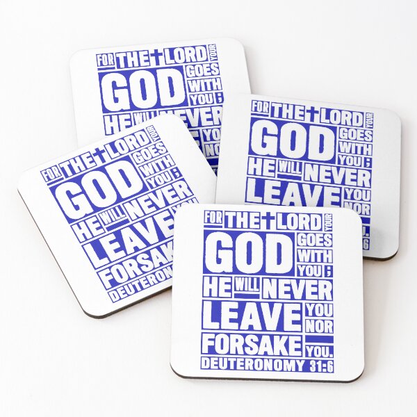 Item preview, Deuteronomy 31:6 The LORD your God goes with you designed and sold by plushism.