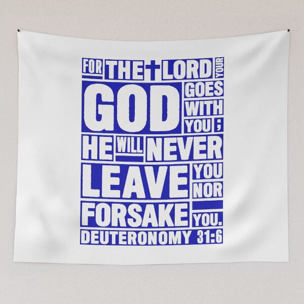 Item preview, Deuteronomy 31:6 The LORD your God goes with you designed and sold by plushism.
