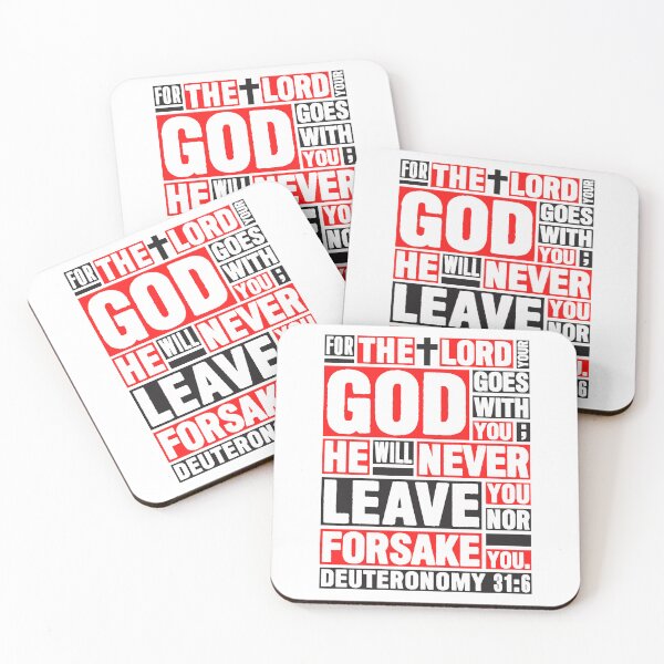 Item preview, Deuteronomy 31:6 The LORD your God goes with you designed and sold by plushism.