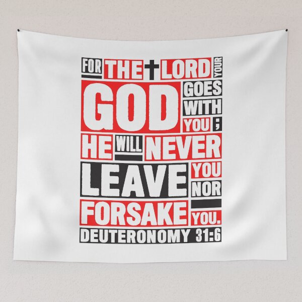 Item preview, Deuteronomy 31:6 The LORD your God goes with you designed and sold by plushism.