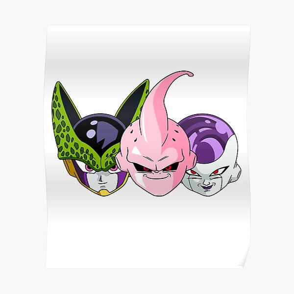 "Cell Frieza Majin Buu Dbz - Dragon Ball " Poster By Art-Design-87 ...