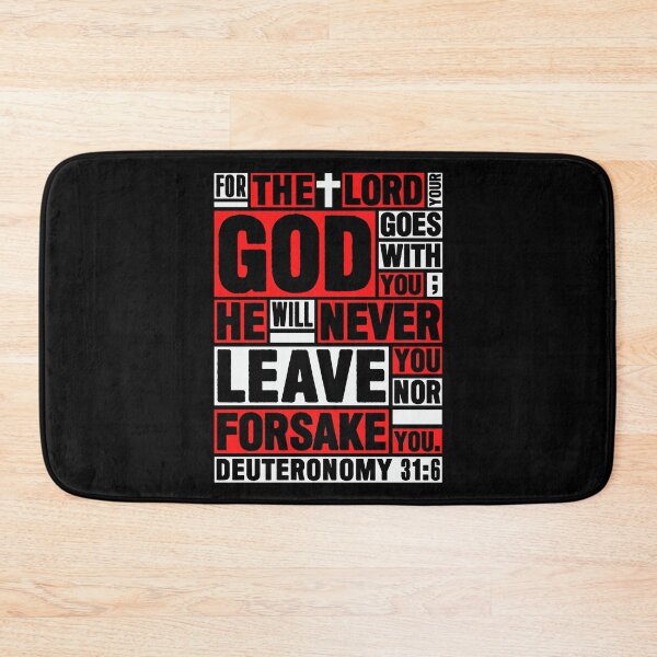 Item preview, Deuteronomy 31:6 The LORD your God goes with you designed and sold by plushism.