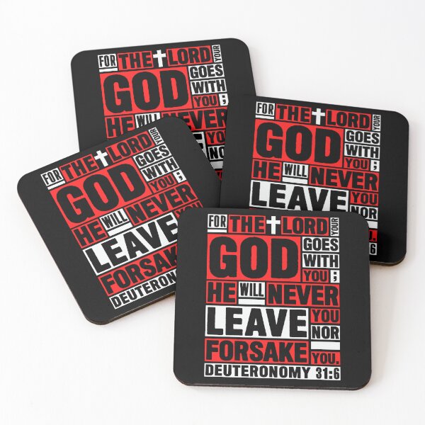 Item preview, Deuteronomy 31:6 The LORD your God goes with you designed and sold by plushism.