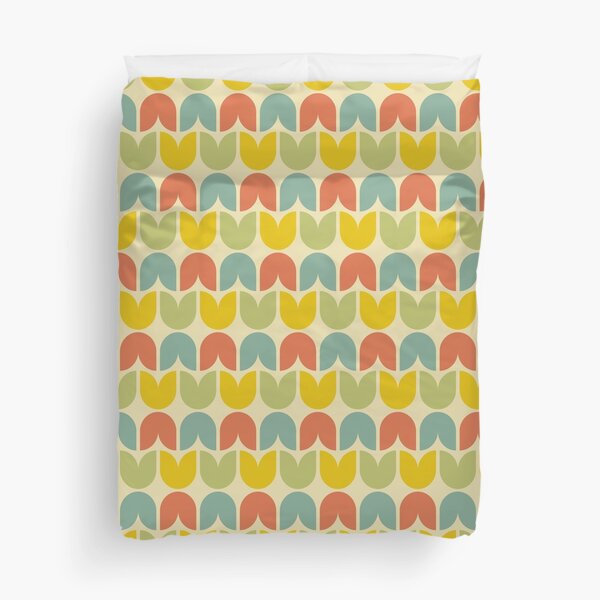 Item preview, Blomma, Vintage 70s Pattern in Retro Color Style designed and sold by BesanoStyle.
