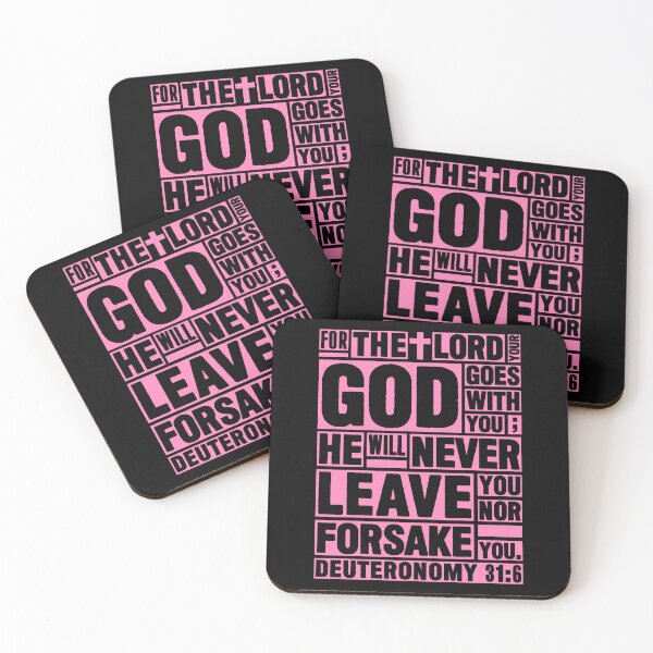 Item preview, Deuteronomy 31:6 The LORD your God goes with you designed and sold by plushism.