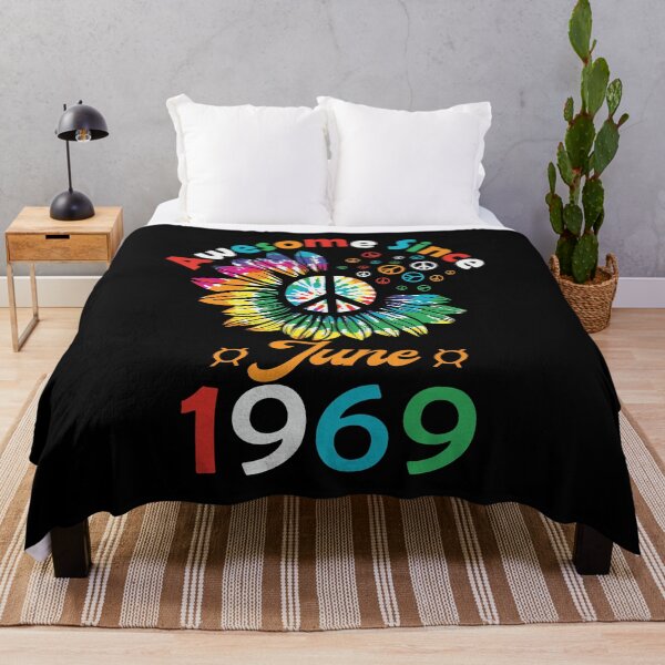 Item preview, Funny Birthday Quote, Awesome Since June 1969, Retro Birthday designed and sold by Estrytee.