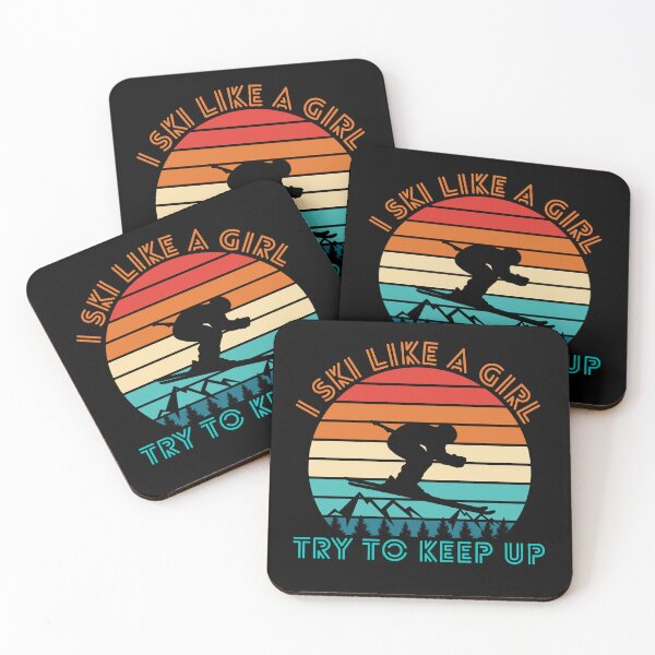 Item preview, I Ski Like A Girl . Try To Keep Up designed and sold by D/Art ⭐⭐⭐⭐⭐.