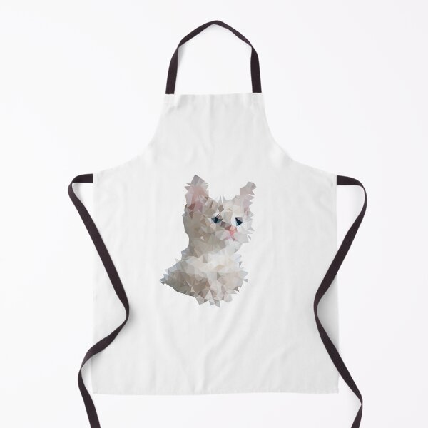 Item preview, Cute white cat kitty head low poly designed and sold by philbraxton.