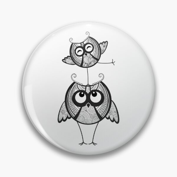 Item preview, Cute textured owls designed and sold by AnnPrecious.