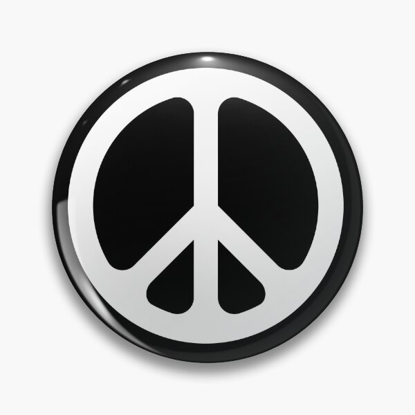 Item preview, White CND Peace symbol designed and sold by effervescence.