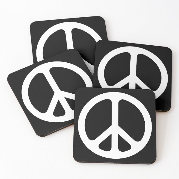Item preview, White CND Peace symbol designed and sold by effervescence.