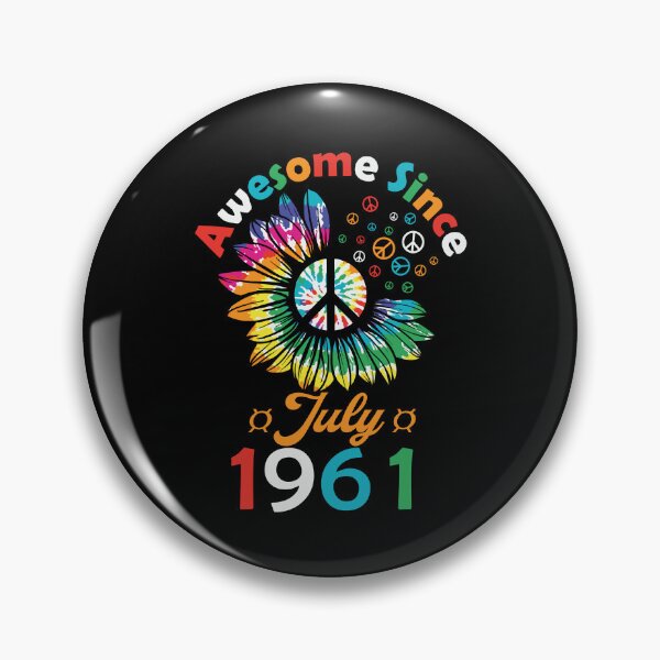 Item preview, Funny Birthday Quote, Awesome Since July 1961, Retro Birthday designed and sold by Estrytee.