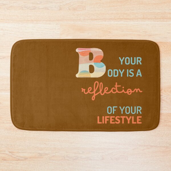 Item preview, Your Body is a Reflection of Your Lifestyle designed and sold by Cute-Jory-Store.