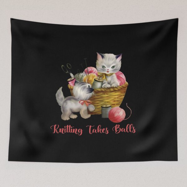 Item preview, knitting takes balls - knitting lover designed and sold by Life Shop.