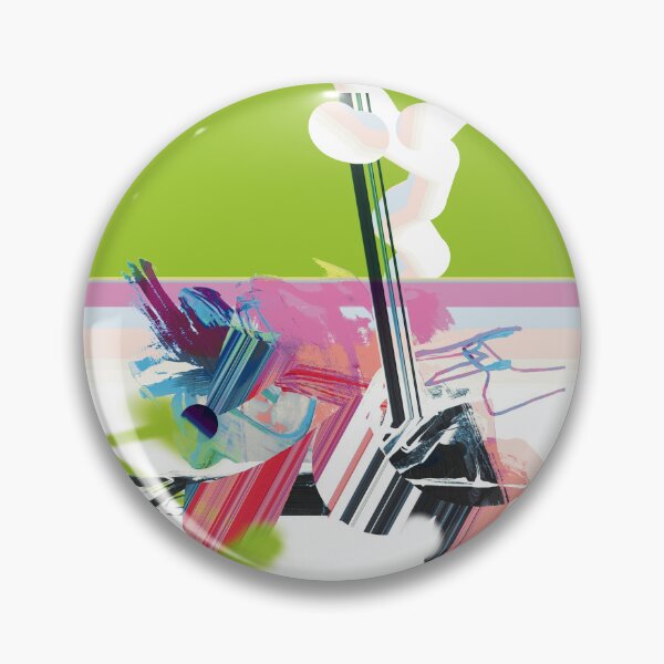 Item preview, Pink and Green Abstract Art  designed and sold by Kacixart.