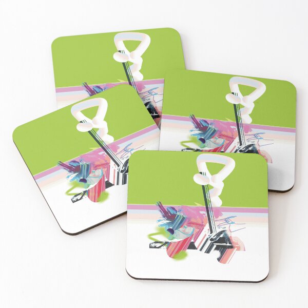 Item preview, Pink and Green Abstract Art  designed and sold by Kacixart.