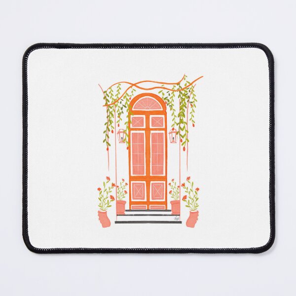 Item preview, Italian Door Gouache Illustration in White designed and sold by NAYANA S KUMAR.