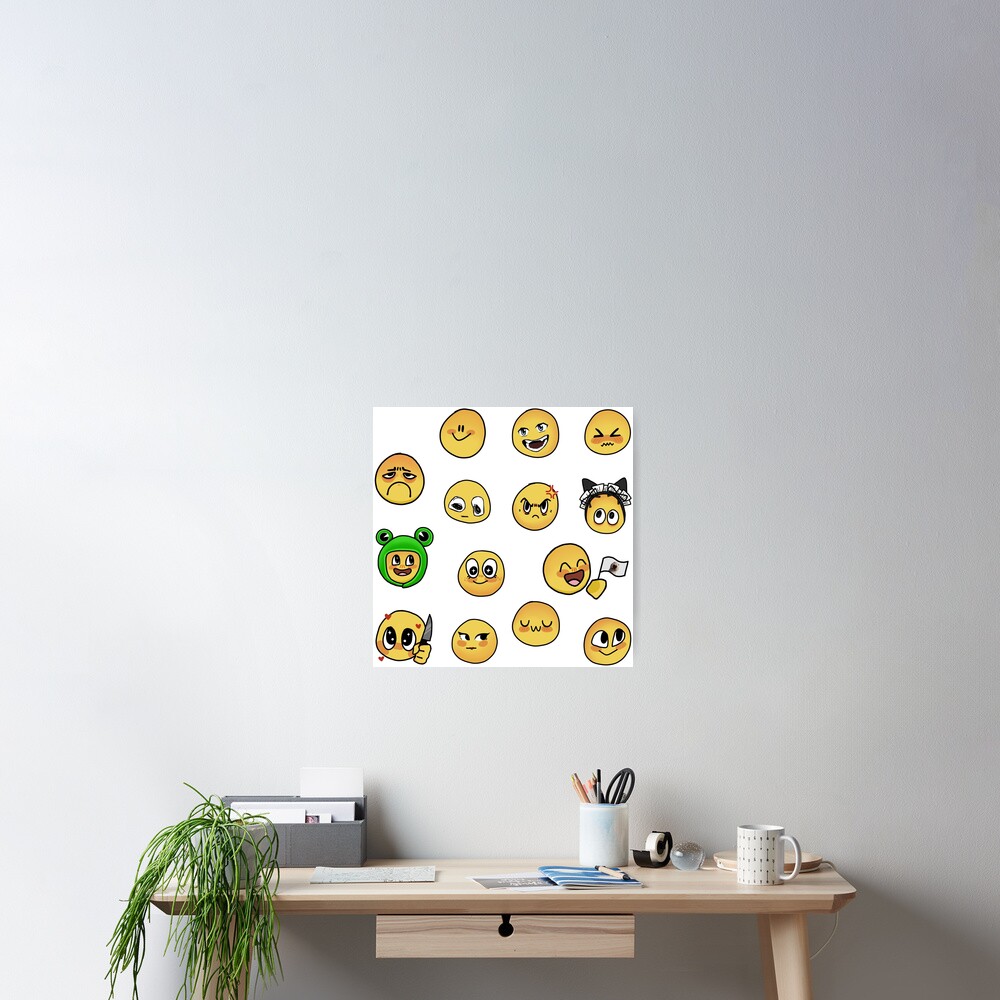 Cursed Emoji Vinyl Sticker Sheet -  Portugal