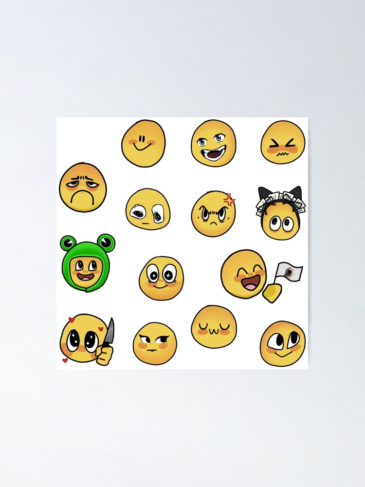 Cursed Stressed Emoji Photographic Print for Sale by LLFits