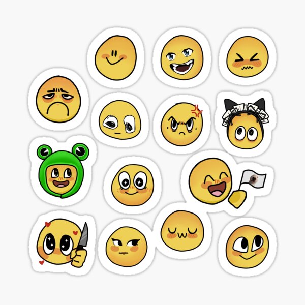 Cursed Emoji: Agony Sticker for Sale by ayliens596