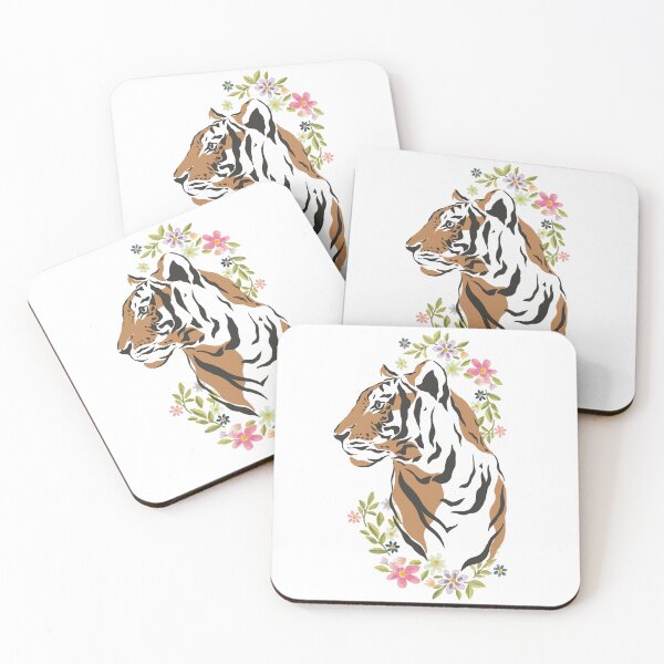 Item preview, Tiger With Flowers designed and sold by Morana5.