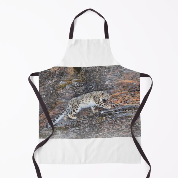 Item preview, Snow Leopard on rocky ledge designed and sold by James Cumming.
