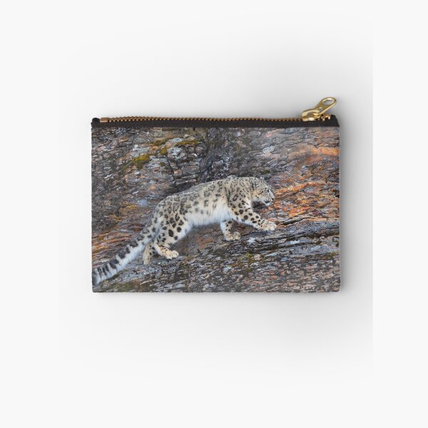 Item preview, Snow Leopard on rocky ledge designed and sold by James Cumming.