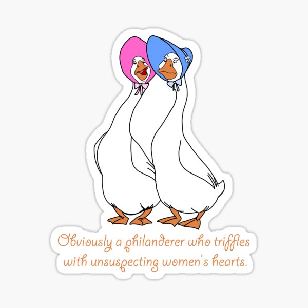 Offensichtlich ein Philanderer Sticker