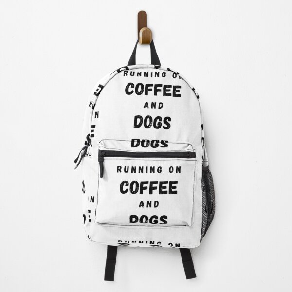 Item preview, Running On Coffee And Dogs Funny Saying designed and sold by LuckyKermit.