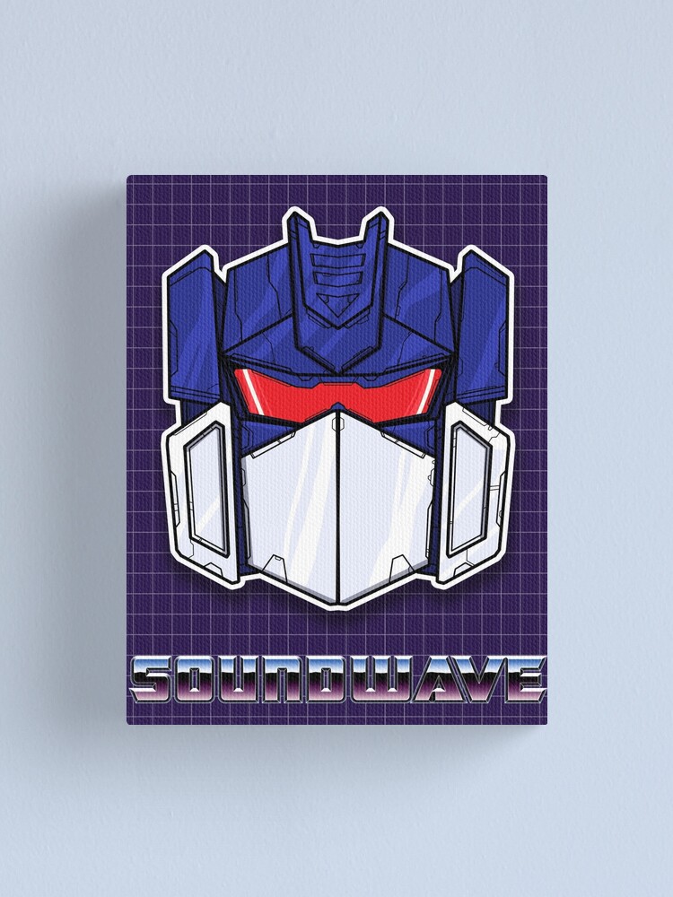 Soundwave Head Drawing Transformers: Soundwave Canvas Print
