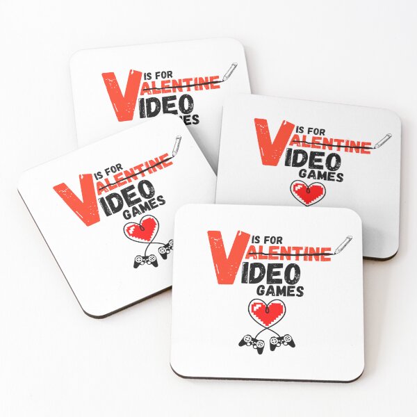Item preview, V Is For Video Games Funny Valentines Day Gamer Boy Men gift designed and sold by zakariyae.