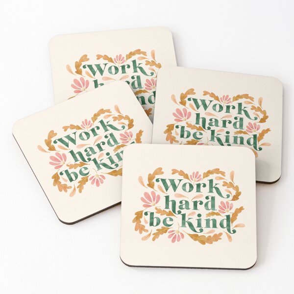 Item preview, Work Hard Be Kind designed and sold by RebeccaFlaherty.