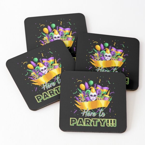 Item preview, Here to Party Mardi Gras. designed and sold by JockArts.