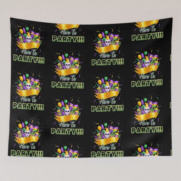 Item preview, Here to Party Mardi Gras. designed and sold by JockArts.