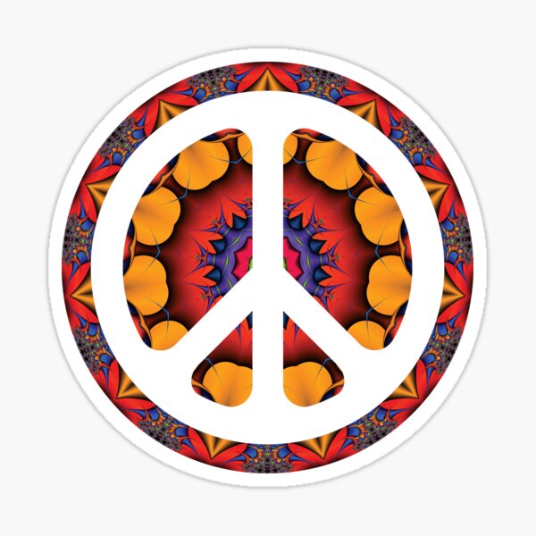 Peace Sign CND 3D World Peace Sticker Decal Graphic Vinyl Label 