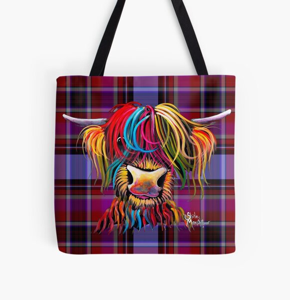 Hey There Pumpkin Highland Cow Fall Tote Bag Personalized