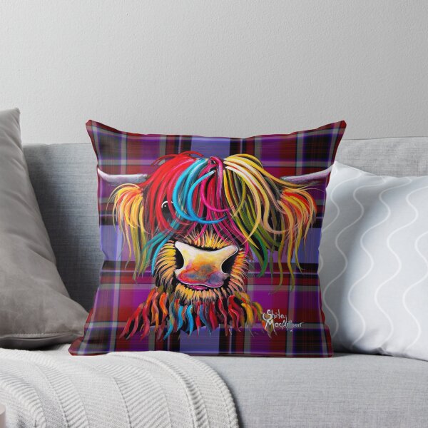 Item preview, SCoTTiSH HiGHLaND CoW ' TaRTaN NeLLY P ' by SHiRLeY MacARTHuR designed and sold by Shirley MacArthur Limited.