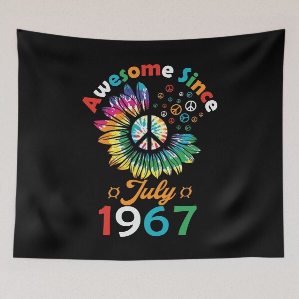 Item preview, Funny Birthday Quote, Awesome Since July 1967, Retro Birthday designed and sold by Estrytee.