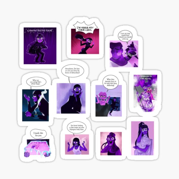 Item preview, Lore Olympus Artemis Memorable Moments Webtoon Art Sticker/Magnet Value Pack designed and sold by stareve.