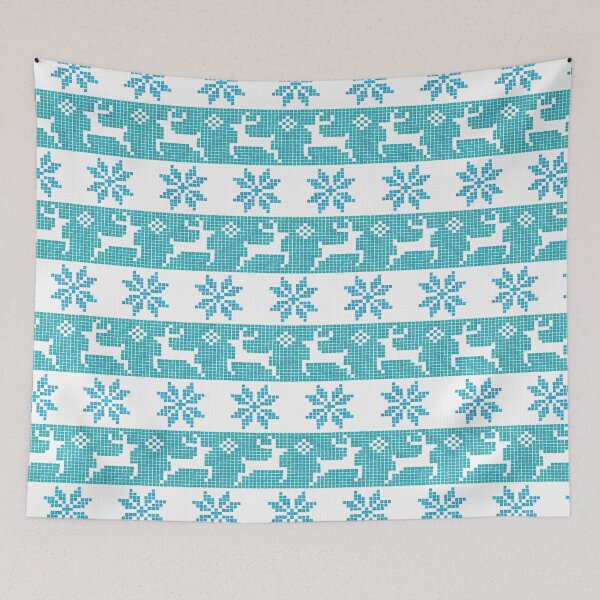 Item preview, Watercolour Fair Isle in Teal designed and sold by The Wellington Boot.