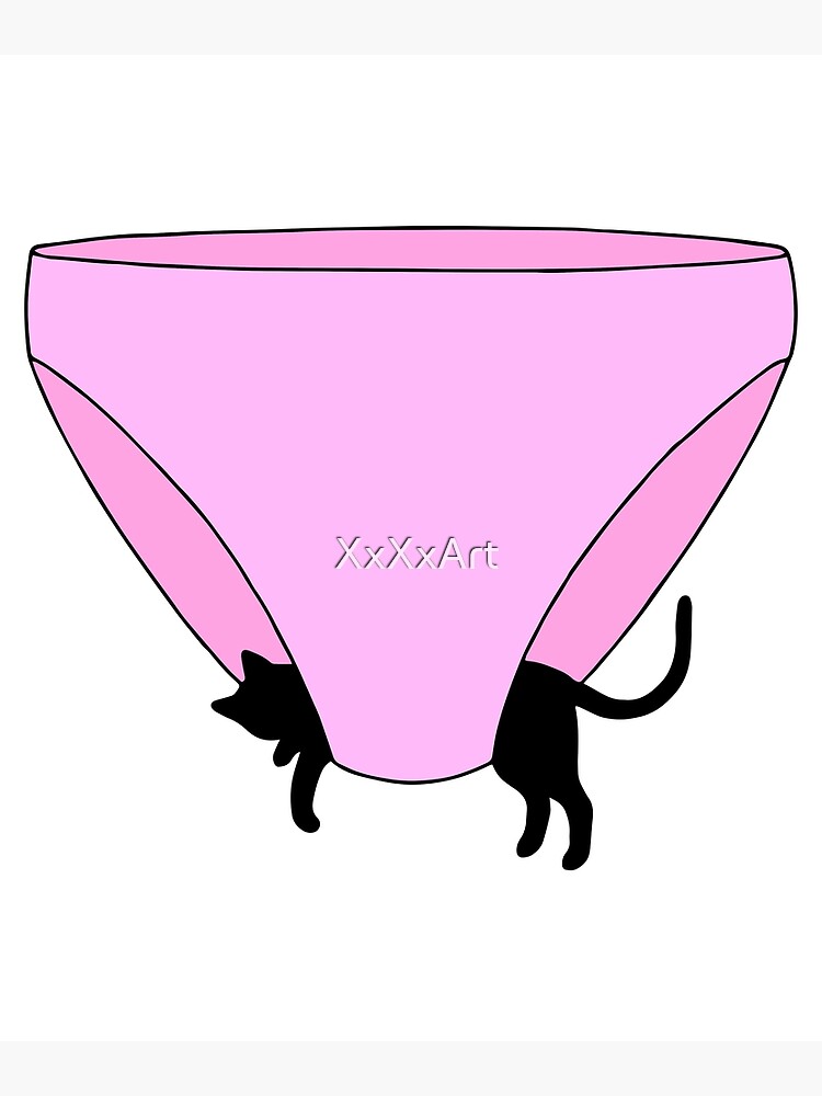 Pussy Cat Pink Panties | Art Print