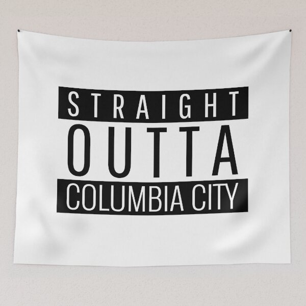 Artikelvorschau, Gerade Outta Columbia City Indiana Columbia City IN entworfen und verkauft von Teelogic.