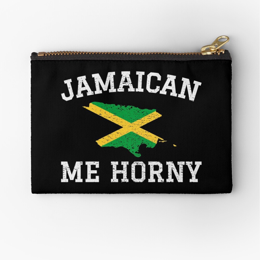 Jamaican Me Horny Jamaica Flag Caribbean Vacation Gift